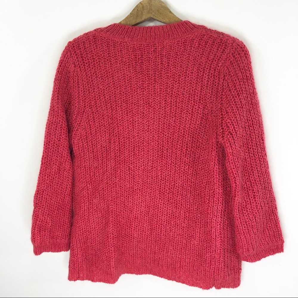 Cabi mohair wool zip lined cozy sweater jacket M - Picture 6 of 6